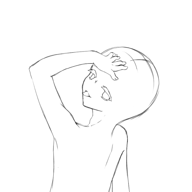 ポーズ下描き？