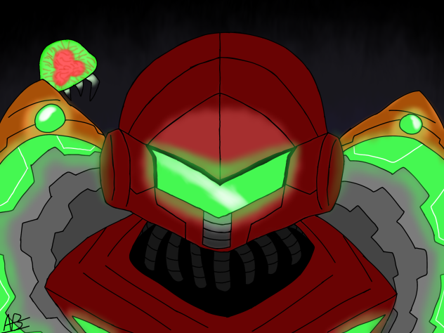 Samus Aran and the Baby Metroid