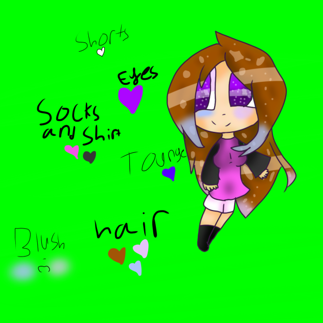 oc reference for pastel nerd