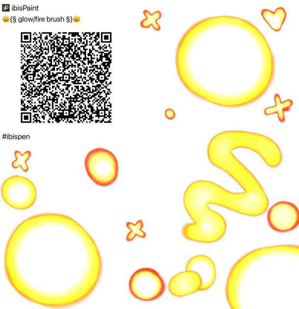 Glow or fire brush
