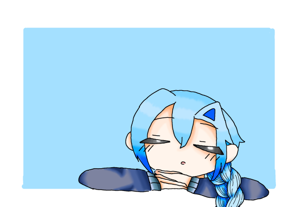 寝てるネモくん