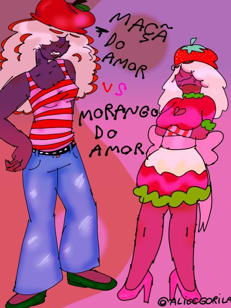 maçã do amor VS morango do amor