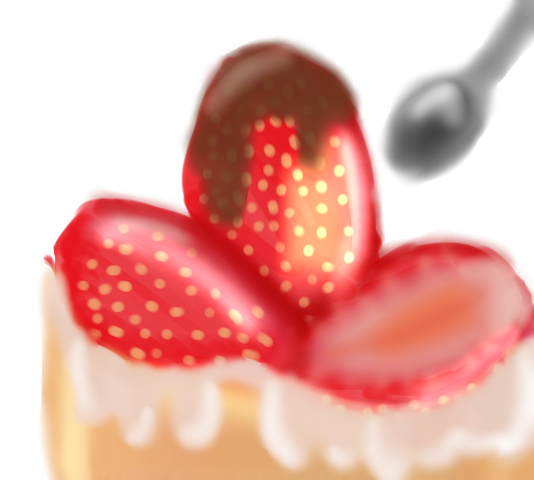 Strawberry cake - ibisPaint