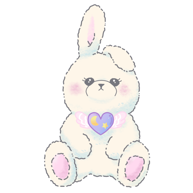 ウサギのぬいぐるみ