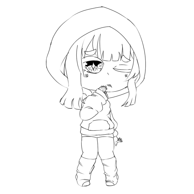 Gacha line art (lol)