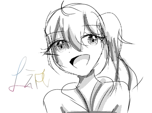 ５分で描いたよえ氏（終わ修の姿）
