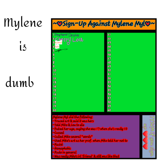 Petition for Mylene Myl