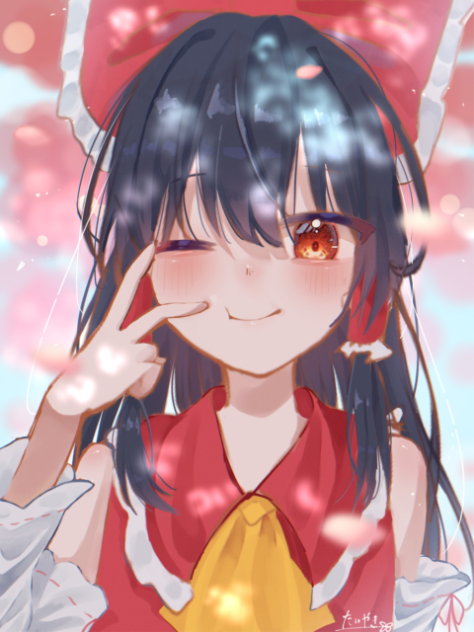 霊夢🌸　髪ふわっ