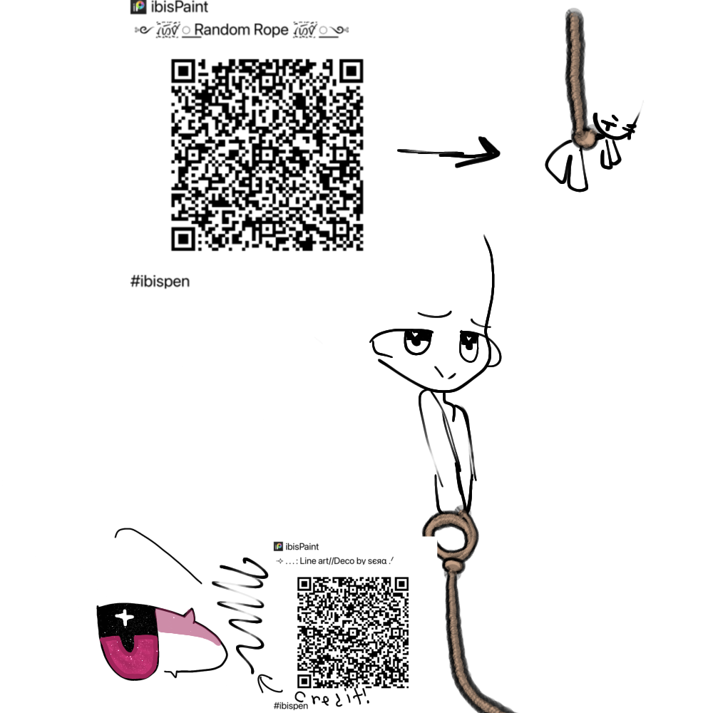 Random rope brush and credited Brush - ibisPaint