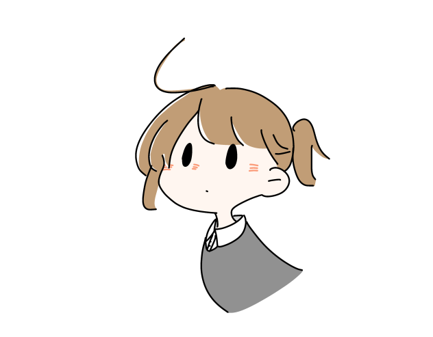 ひょこって感じの女の子
