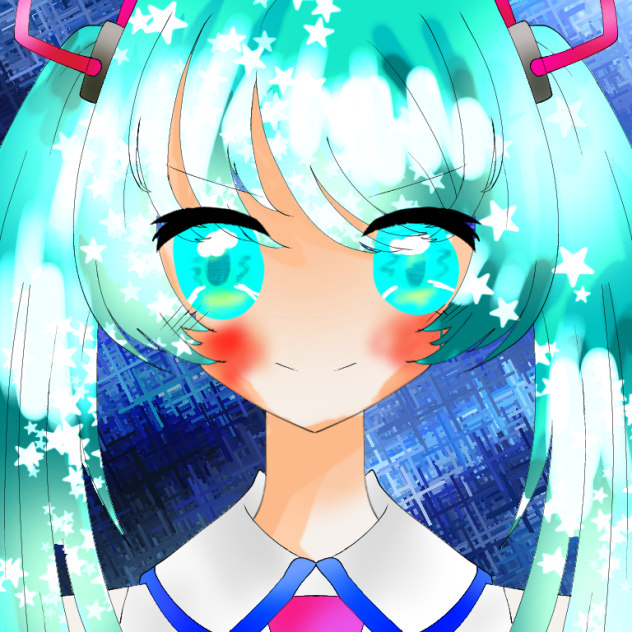 初音ミク塗りました(◍•ᴗ•◍)❤
