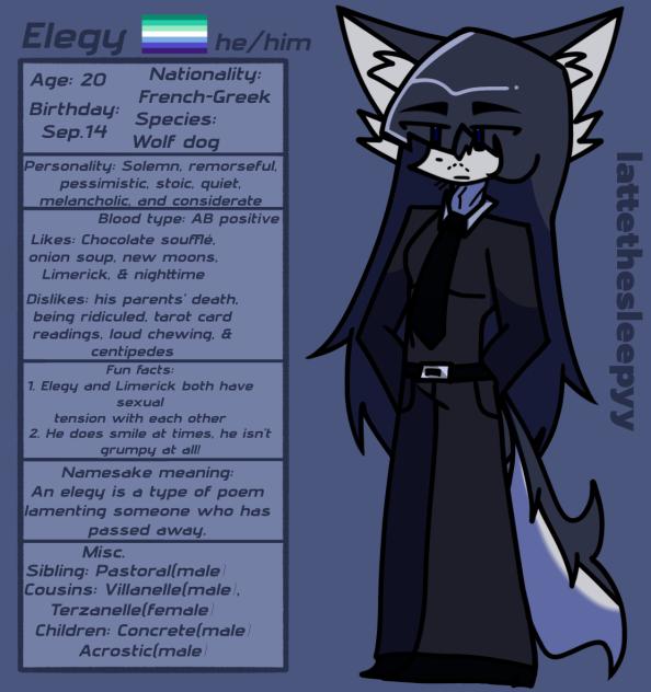 Elegy info sheet