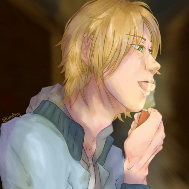 Ash Lynx like River Phoenix fanart