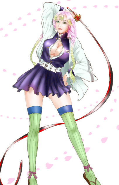 鬼滅の刃  甘露寺蜜璃  隊服