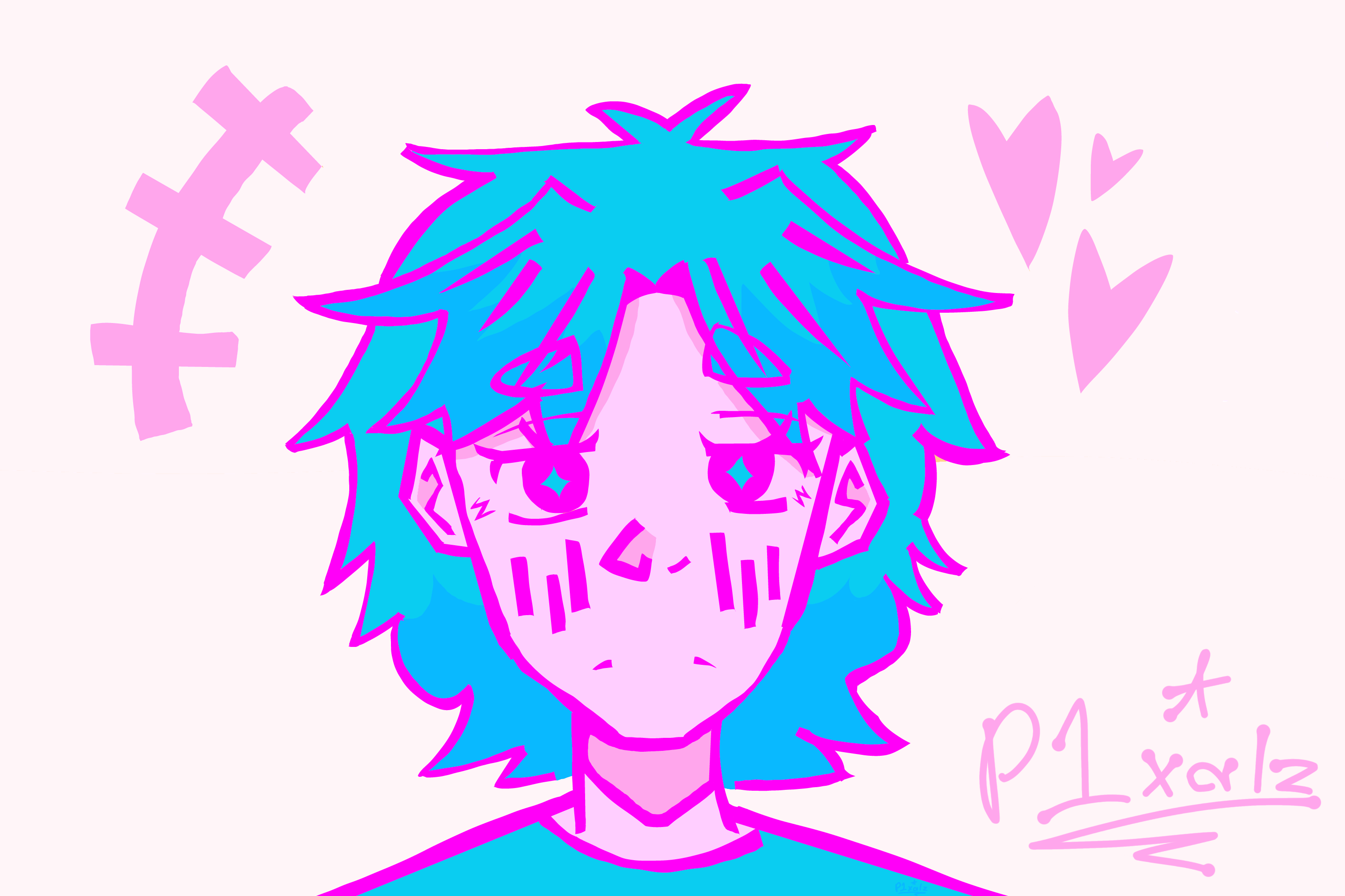 Hyperpop lasso art - ibisPaint