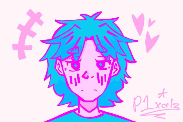 Hyperpop lasso art - ibisPaint