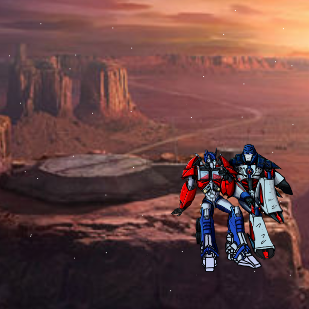 Optimus Prime and Sg Megatron hang out