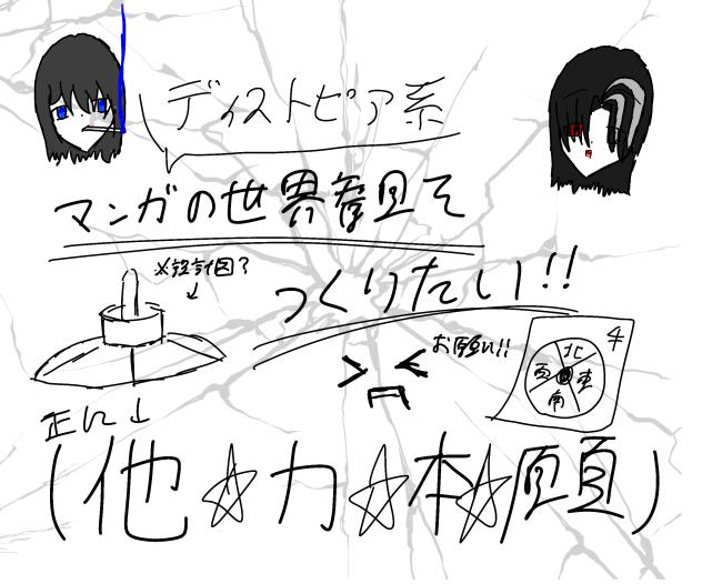 ディストピア系漫画の世界観を作りたい！！ゆくゆくそれを漫画にしたい！！