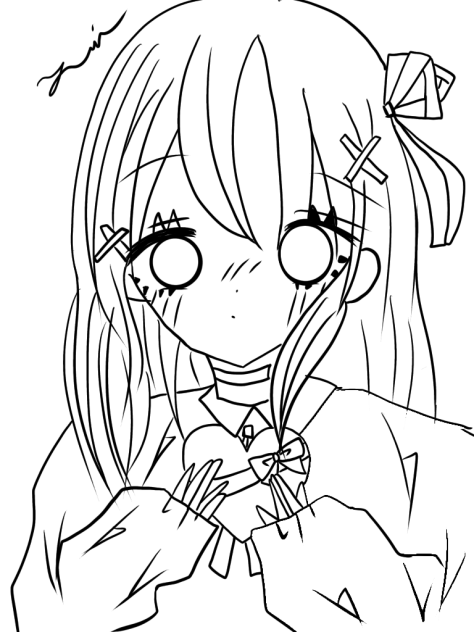 バレンタイン　　　線画