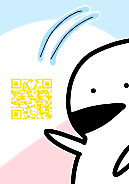 QRコードです！読み込んでみてね(ﾟωﾟ)