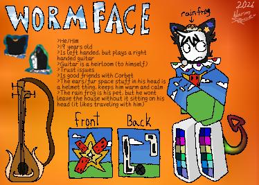 WormFace reference sheet