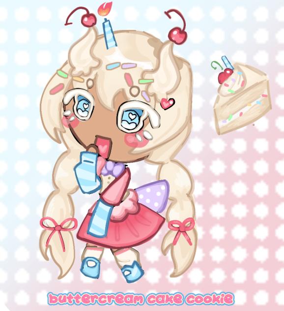 Buttercream cake cookie!!! 🍰 ^_^