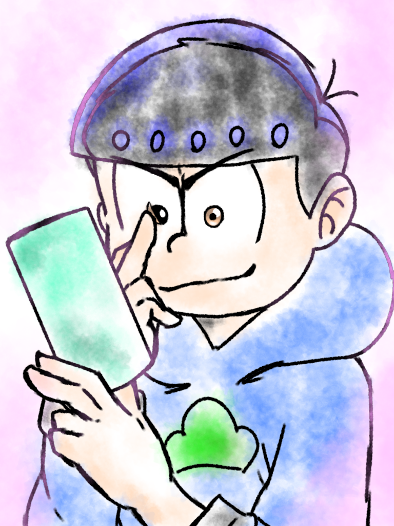 おそ松さん カラ松のカラコン Ibispaint