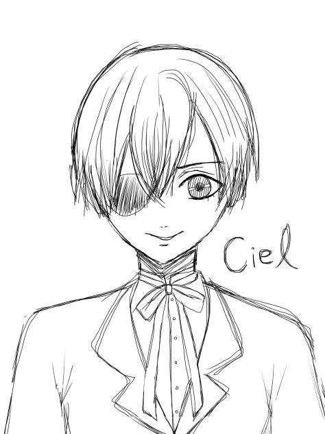 シエルくんをちゃちゃっと描いてみた！