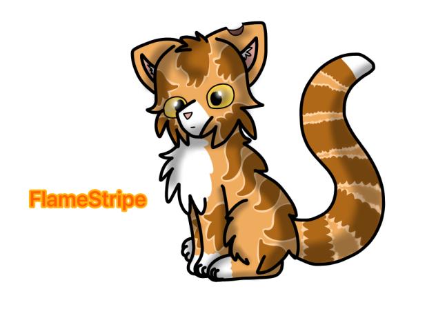 Warrior Cats. FlameStripe.