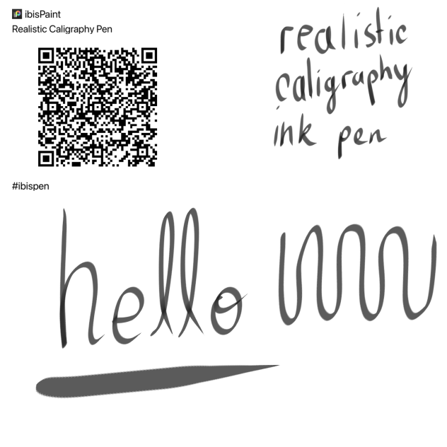 Realistic Caligraphy Pen