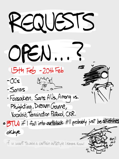REQS OPEN!!!!
