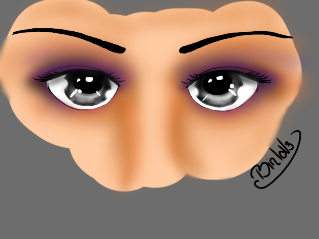 Drawing eyes