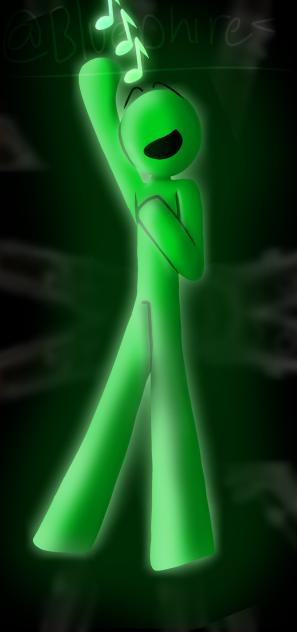 green stickman!!
