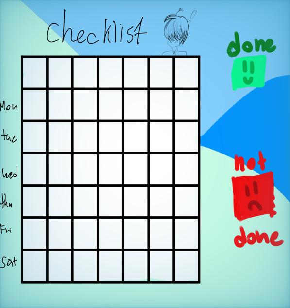 Checklist for boys !