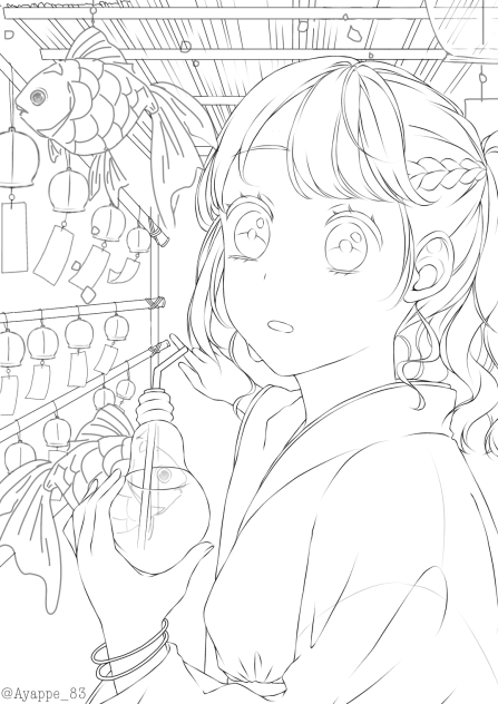 お祭り 線画 Ibispaint お祭り 線画 Ibispaint