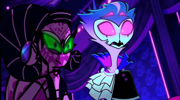 Aurora And Stolas Looking Blitzø