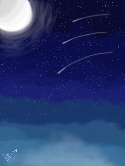 cielo estrellado 💫🌚✨🌌