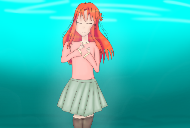 under water