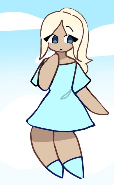 blue girl