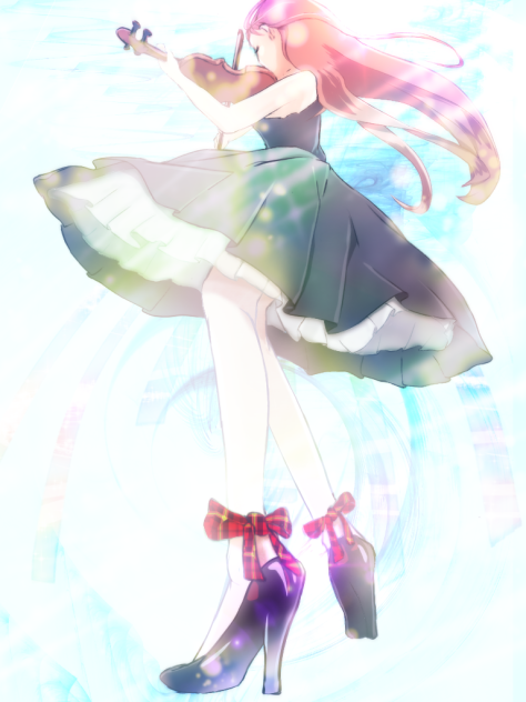Legs and violin