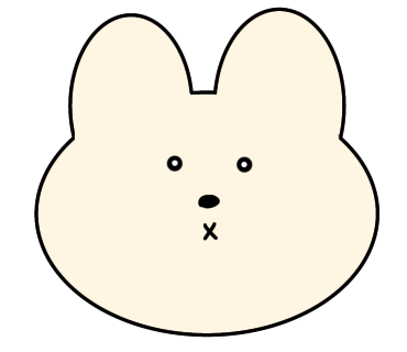 うさぎのイラストを描きました