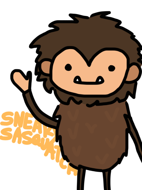 sneaky sasquatch fan art