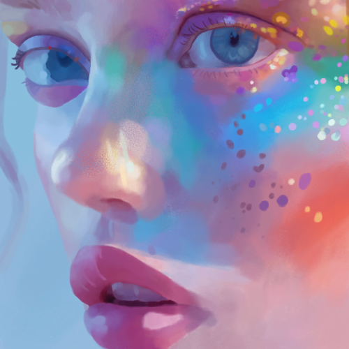 Sparkly Girl Underwater - ibisPaint
