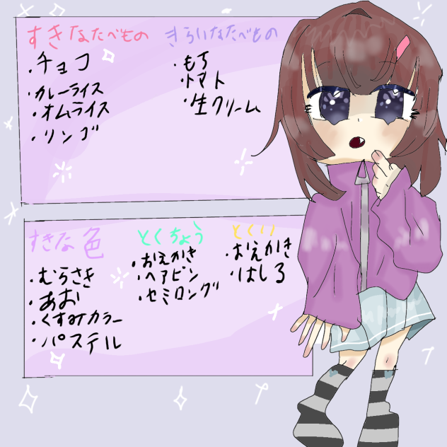 あすちゃんの自己紹介.。☆