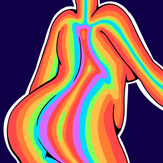 Rainbow Thermal art