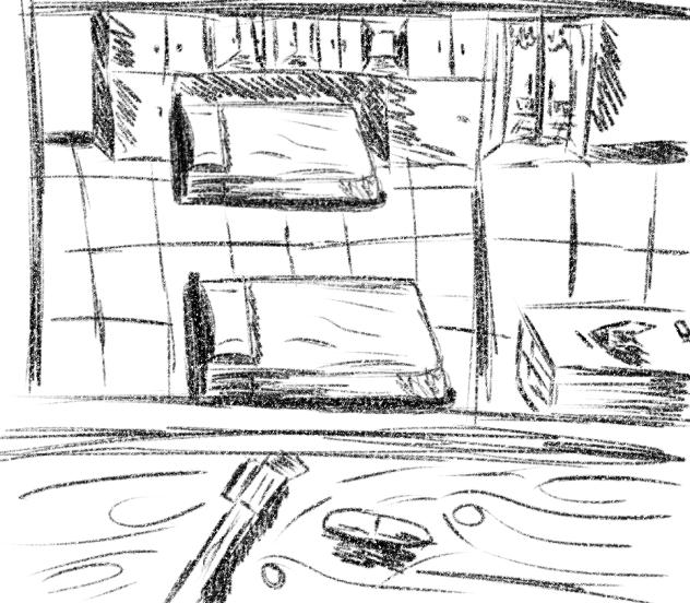 Pencil drawing (Just my room)