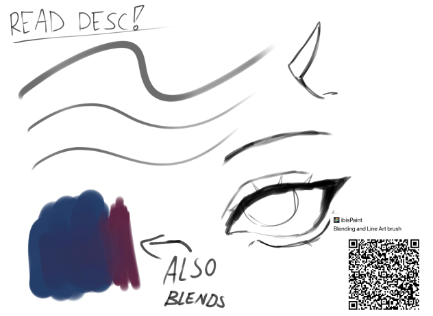 Line art and Blending Brush