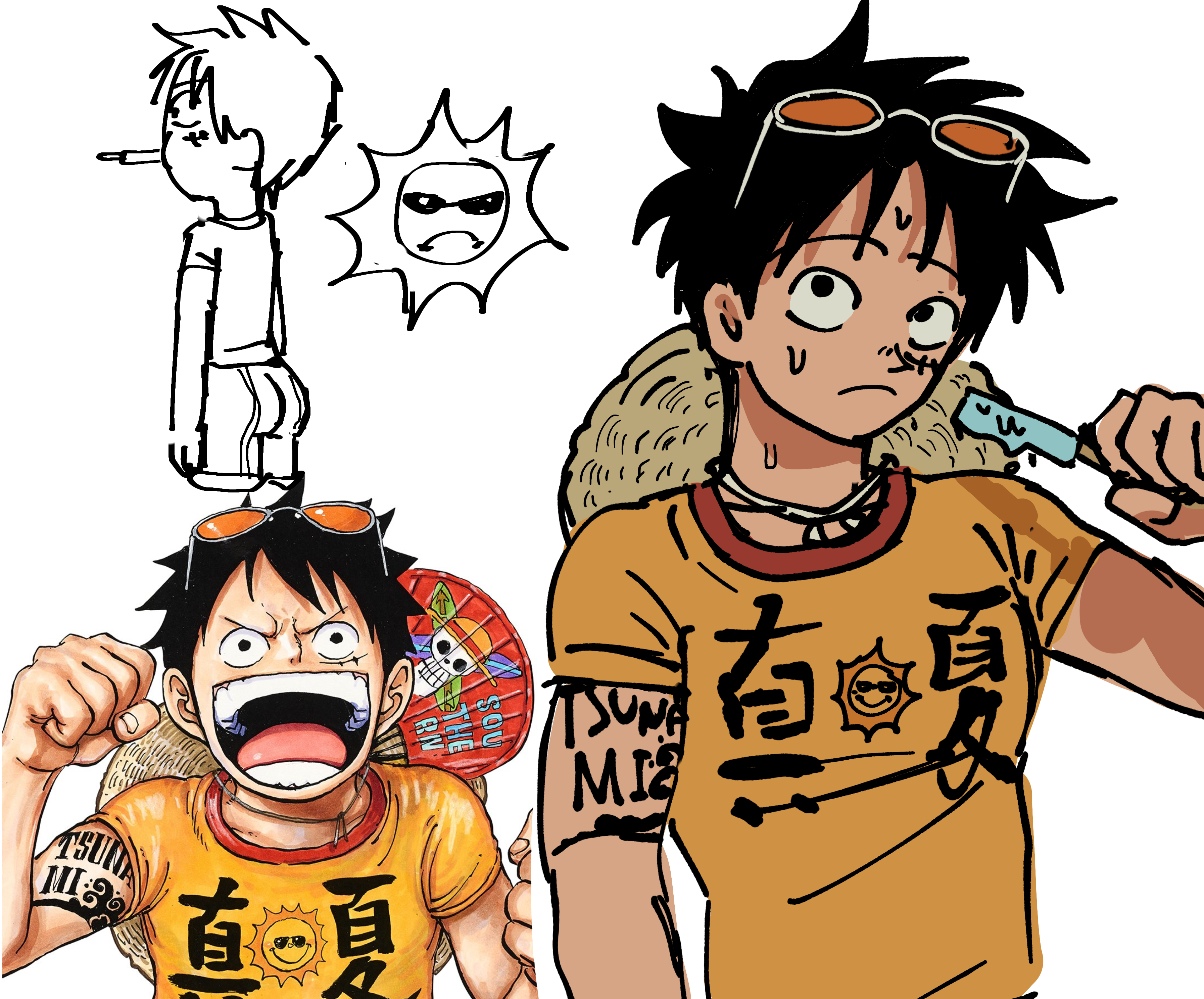 Luffy practice !!!!!!! - ibisPaint