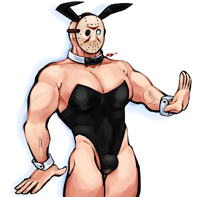Jason Voorhees (In a playboy bunny suit)