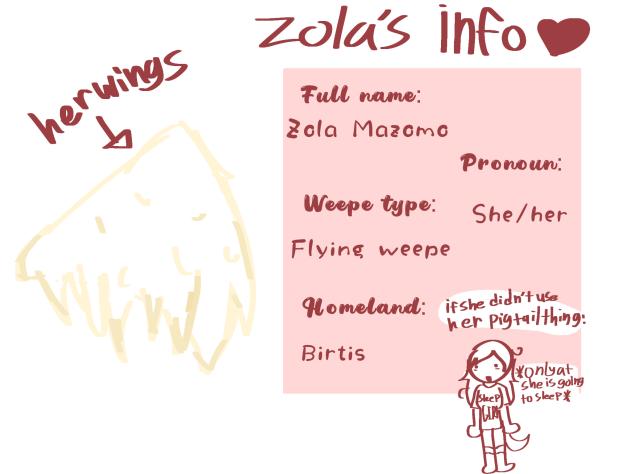 ZOLA’S INFO
